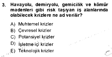 Marka İletişim Kampanyaları 2013-2014 Dönem Sonu Sınavı - 3. soru