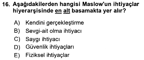 Marka İletişim Kampanyaları 2024-2025 Dönem Sonu Sınavı - 16. soru