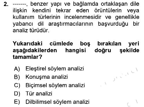 Marka İletişiminde Analiz Ve Araştırma 1 2023-2024 Ara Sınav - 2. soru