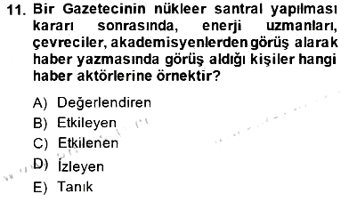Haber Toplama Teknikleri 2014-2015 Ara Sınav - 11. soru
