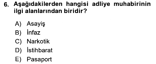 Haber Türleri 2017-2018 3 Ders Sınavı - 6. soru