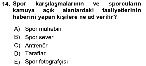 Haber Türleri 2017-2018 3 Ders Sınavı - 14. soru