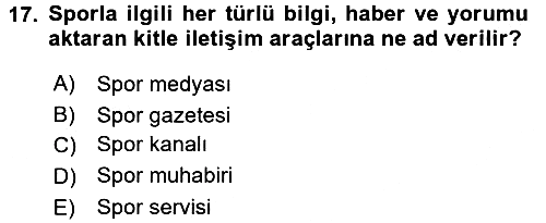 Haber Türleri 2017-2018 3 Ders Sınavı - 17. soru