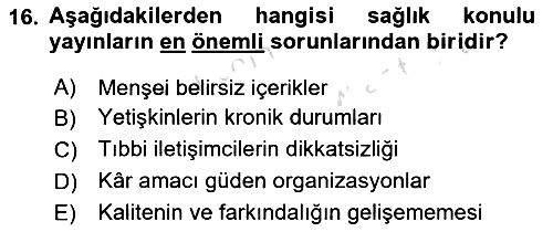 Haber Türleri 2018-2019 3 Ders Sınavı - 16. soru