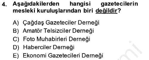 Haber Türleri 2014-2015 Ara Sınav - 4. soru