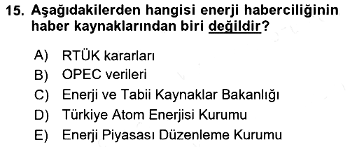Haber Türleri 2018-2019 Dönem Sonu Sınavı - 15. soru