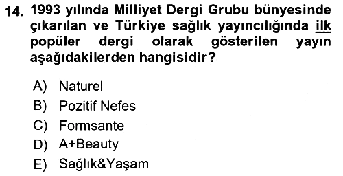 Haber Türleri 2023-2024 Yaz Okulu Sınavı - 14. soru