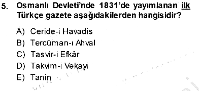 Haberciliğin Temel Kavramları 2013-2014 Ara Sınav - 5. soru