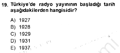 Haberciliğin Temel Kavramları 2014-2015 Ara Sınav - 19. soru