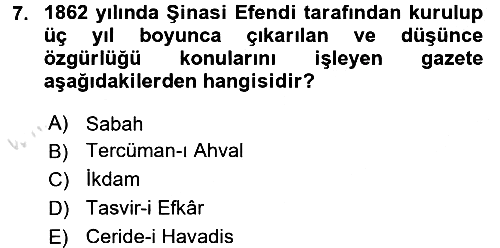 Haberciliğin Temel Kavramları 2016-2017 Ara Sınav - 7. soru