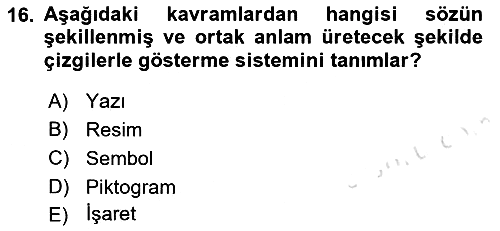 Haberciliğin Temel Kavramları 2019-2020 Ara Sınav - 16. soru