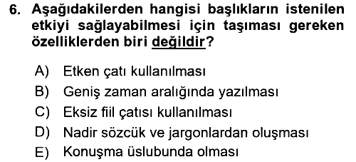 İletişim Ortamları Tasarımı 2016-2017 3 Ders Sınavı - 6. soru
