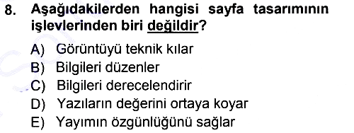 İletişim Ortamları Tasarımı 2012-2013 Dönem Sonu Sınavı - 8. soru