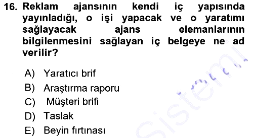 İletişim Ortamları Tasarımı 2015-2016 Dönem Sonu Sınavı - 16. soru