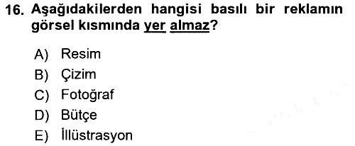 İletişim Ortamları Tasarımı 2017-2018 Dönem Sonu Sınavı - 16. soru