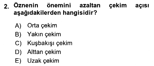 İletişim Ortamları Tasarımı 2018-2019 Yaz Okulu Sınavı - 2. soru