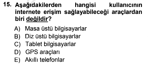 İnternet Yayıncılığı 2012-2013 Ara Sınav - 15. soru