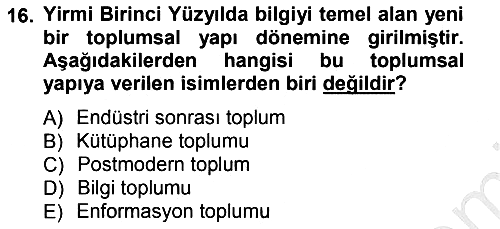 İnternet Yayıncılığı 2012-2013 Ara Sınav - 16. soru