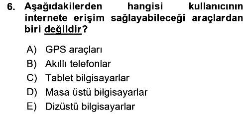 İnternet Yayıncılığı 2015-2016 Ara Sınav - 6. soru