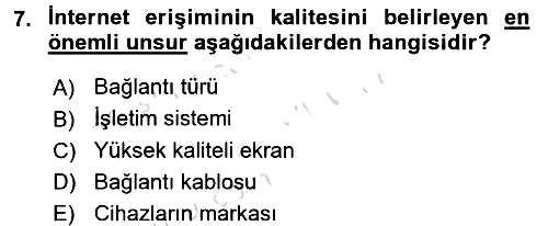 İnternet Yayıncılığı 2016-2017 Ara Sınav - 7. soru
