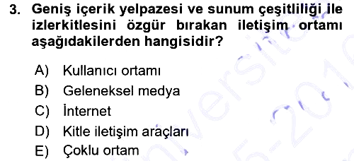 İnternet Yayıncılığı 2015-2016 Dönem Sonu Sınavı - 3. soru