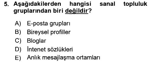 İnternet Yayıncılığı 2015-2016 Dönem Sonu Sınavı - 5. soru