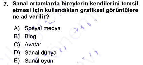 İnternet Yayıncılığı 2015-2016 Dönem Sonu Sınavı - 7. soru
