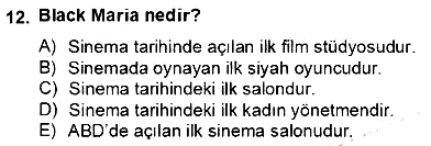 Medya Ekonomisi ve İşletmeciliği 2012-2013 Dönem Sonu Sınavı - 12. soru