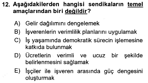 Medya Ekonomisi ve İşletmeciliği 2018-2019 Dönem Sonu Sınavı - 12. soru