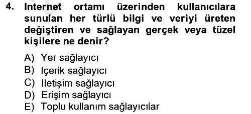 Medya Hukuku 2012-2013 Ara Sınav - 4. soru