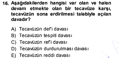 Medya Hukuku 2013-2014 Ara Sınav - 16. soru