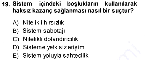 Medya Hukuku 2013-2014 Ara Sınav - 19. soru