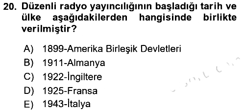 Medya Hukuku 2016-2017 Ara Sınav - 20. soru