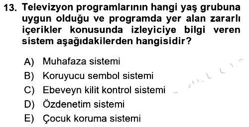 Medya Hukuku 2019-2020 Ara Sınav - 13. soru