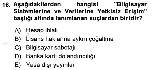 Medya Hukuku 2021-2022 Ara Sınav - 16. soru
