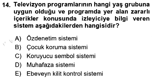 Medya Hukuku 2022-2023 Ara Sınav - 14. soru