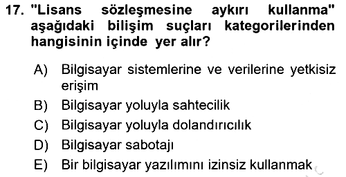 Medya Hukuku 2022-2023 Ara Sınav - 17. soru