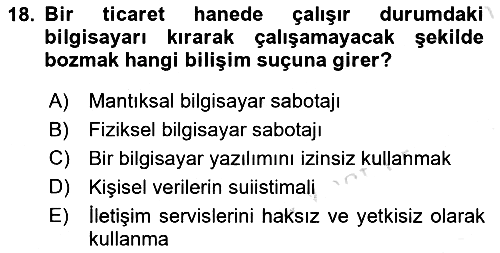 Medya Hukuku 2025-2026 Ara Sınav - 18. soru