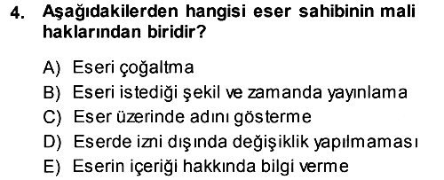 Medya Hukuku 2013-2014 Dönem Sonu Sınavı - 4. soru