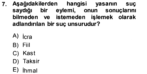 Medya Hukuku 2013-2014 Dönem Sonu Sınavı - 7. soru