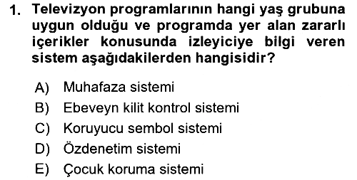 Medya Hukuku 2016-2017 Dönem Sonu Sınavı - 1. soru