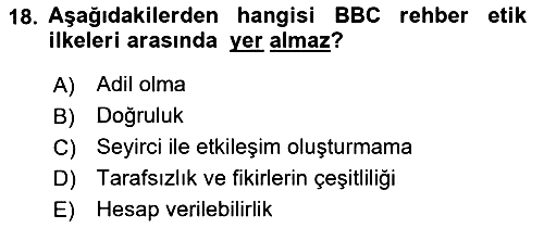 Medya Hukuku 2019-2020 Dönem Sonu Sınavı - 18. soru