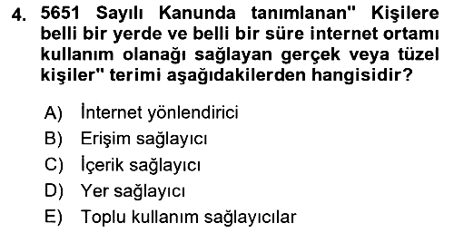 Medya Hukuku 2024-2025 Dönem Sonu Sınavı - 4. soru