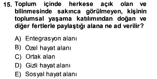 Medya Hukuku 2013-2014 Tek Ders Sınavı - 15. soru