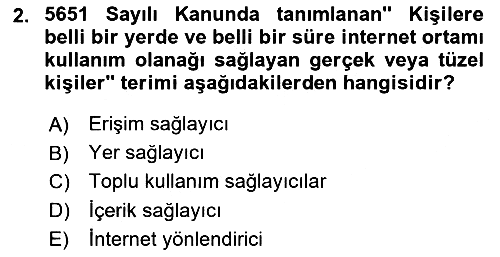 Medya Hukuku 2022-2023 Yaz Okulu Sınavı - 2. soru
