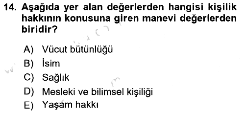Medya Hukuku 2022-2023 Yaz Okulu Sınavı - 14. soru