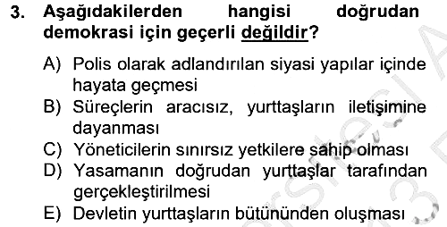 Medya Siyaset Kültür 2012-2013 Ara Sınav - 3. soru