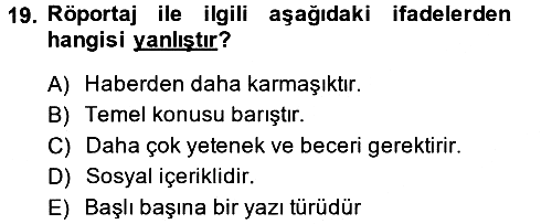 Medya Siyaset Kültür 2013-2014 Ara Sınav - 19. soru