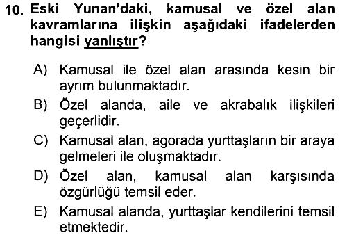 Medya Siyaset Kültür 2015-2016 Ara Sınav - 10. soru