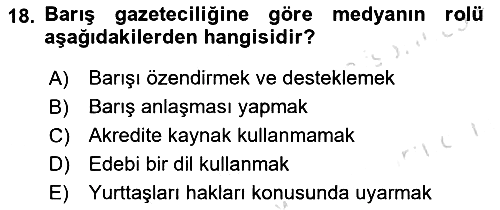 Medya Siyaset Kültür 2021-2022 Ara Sınav - 18. soru